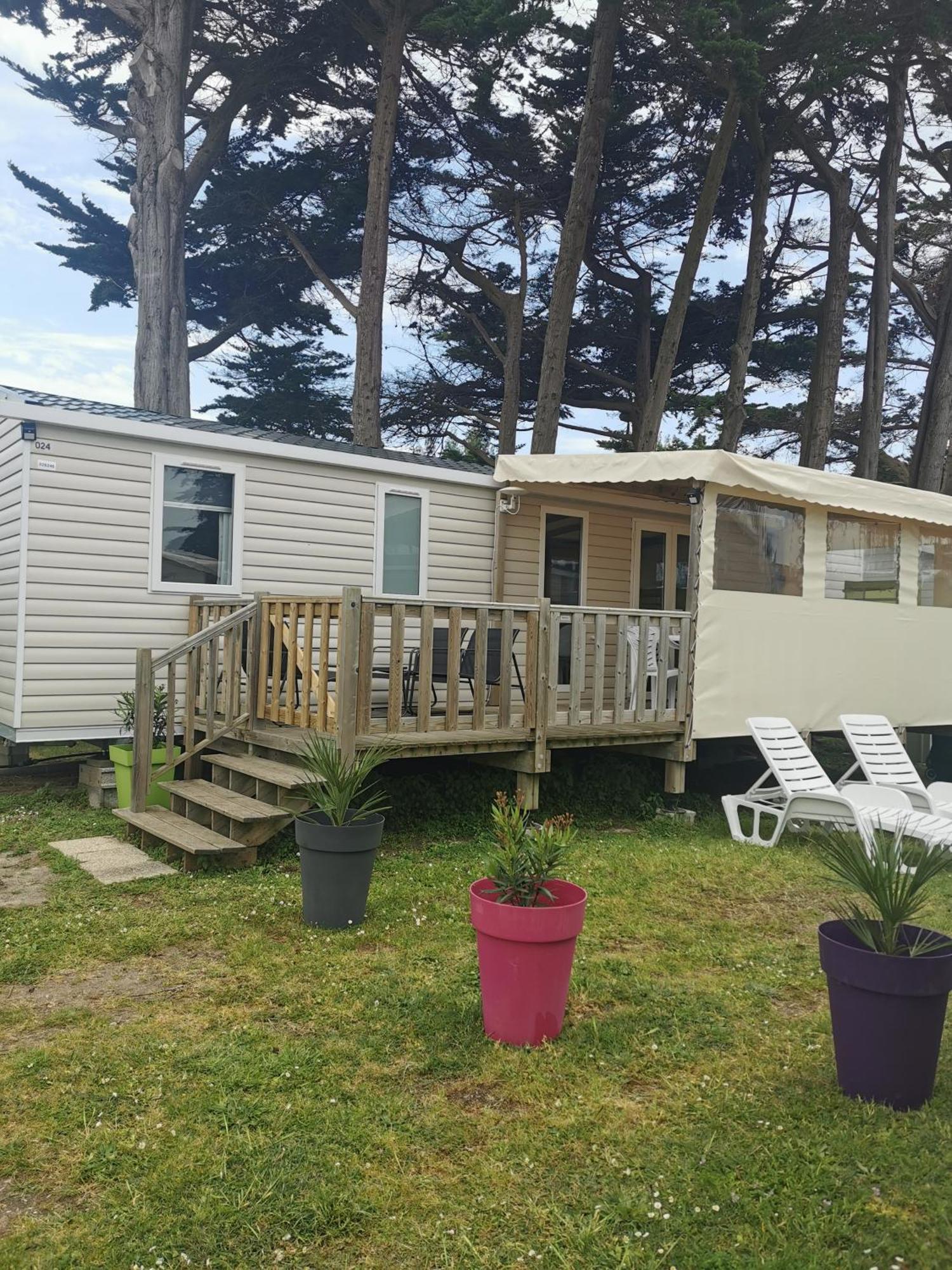 Mobilhome Vue Ocean La Costa Breizha 퀴베론 외부 사진