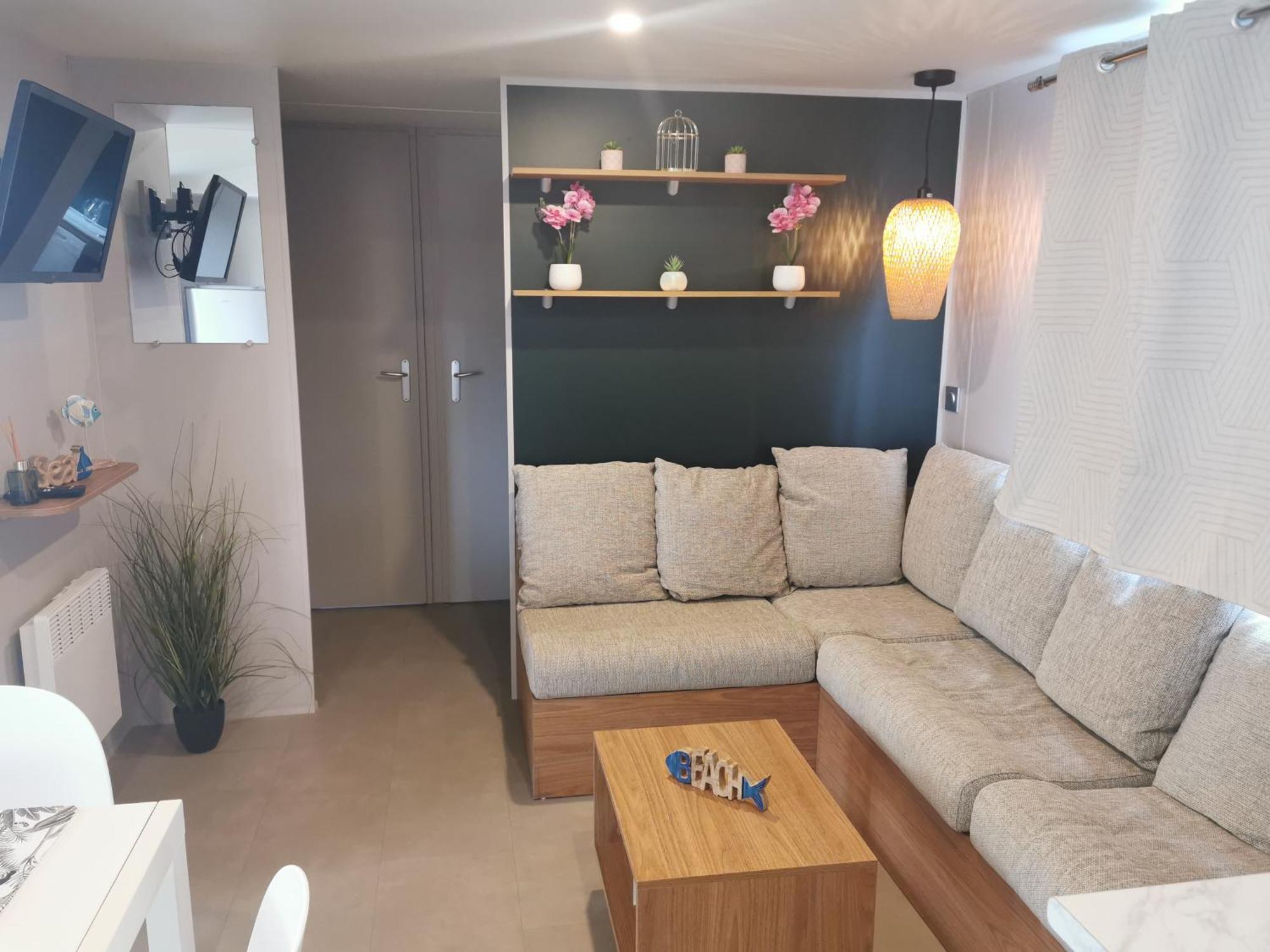 Mobilhome Vue Ocean La Costa Breizha 퀴베론 외부 사진