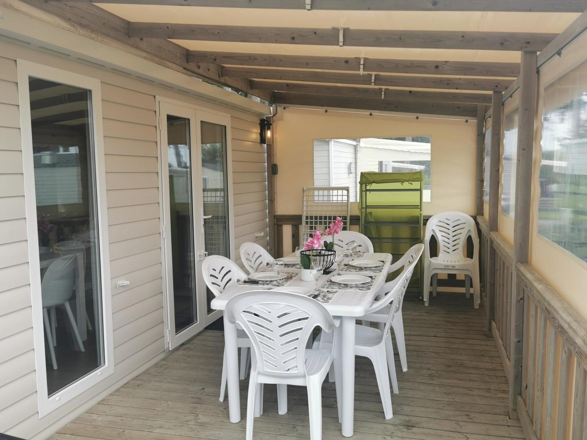 Mobilhome Vue Ocean La Costa Breizha 퀴베론 외부 사진